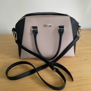 Kate Spade Tilden Place Pippa Black and Cream Satchel